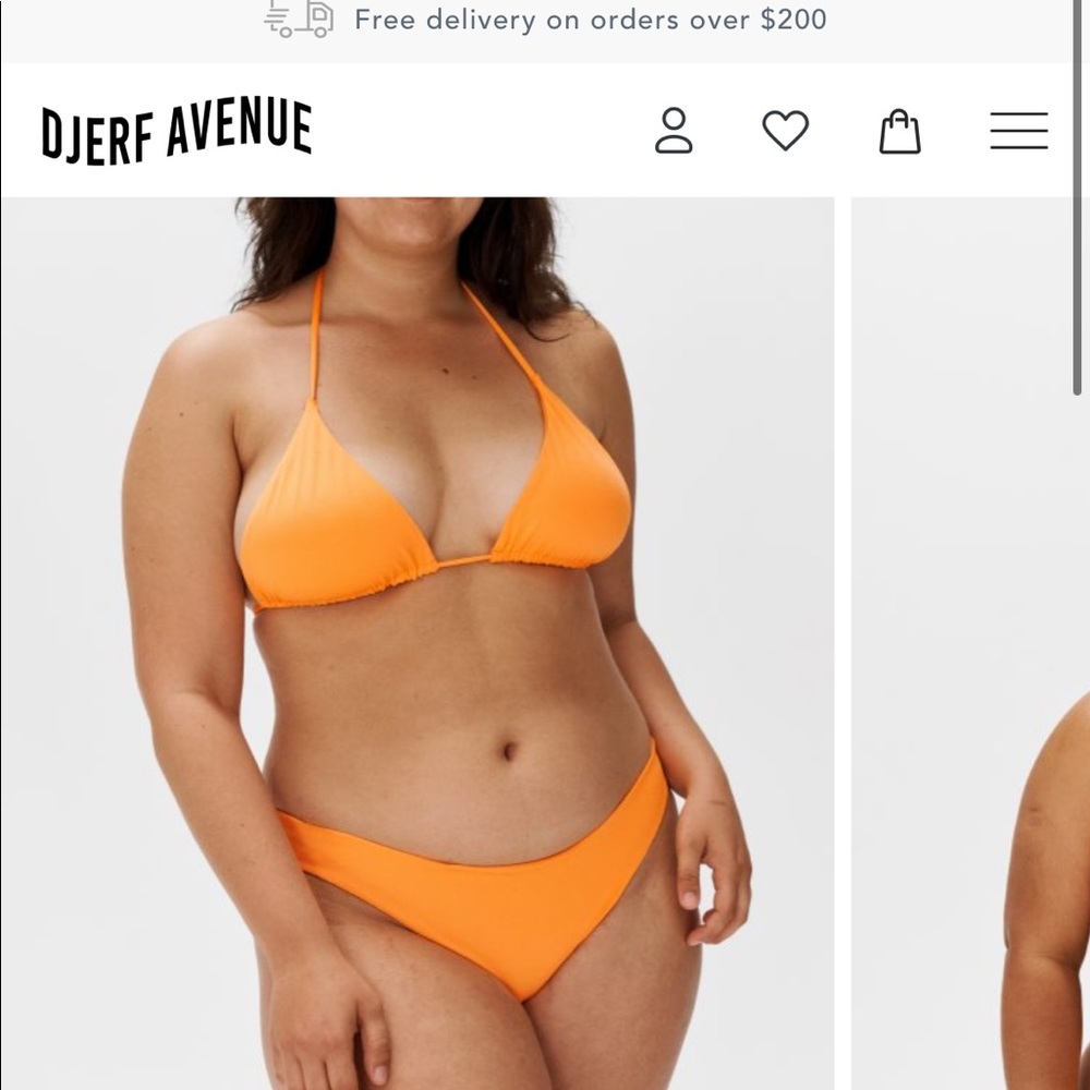 Djerf Avenue Orange Bathing Suit